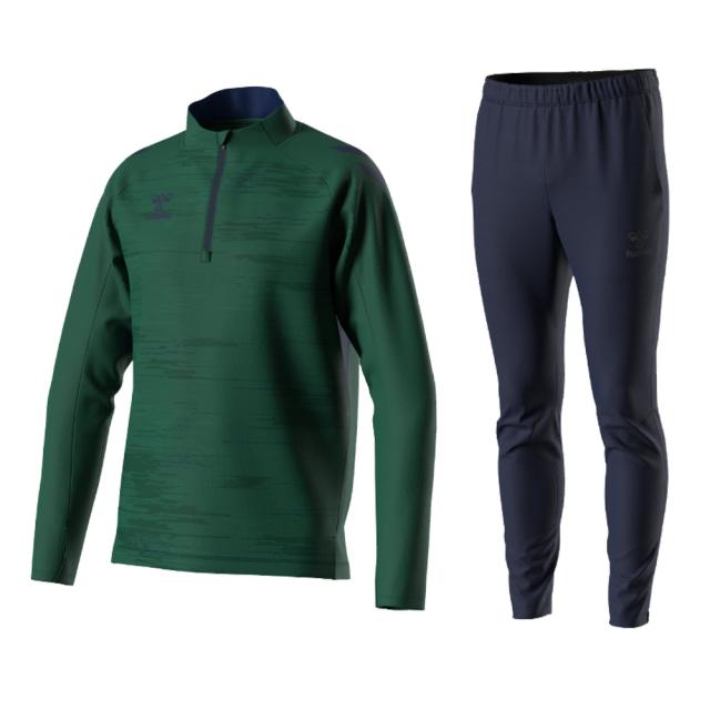 【レッドのみ】hummel（ヒュンメル）PROトレーニングハーフジップトップ テックパンツ 上下セット（HAT4077/HAT8074P）トレーニング メンズ_5