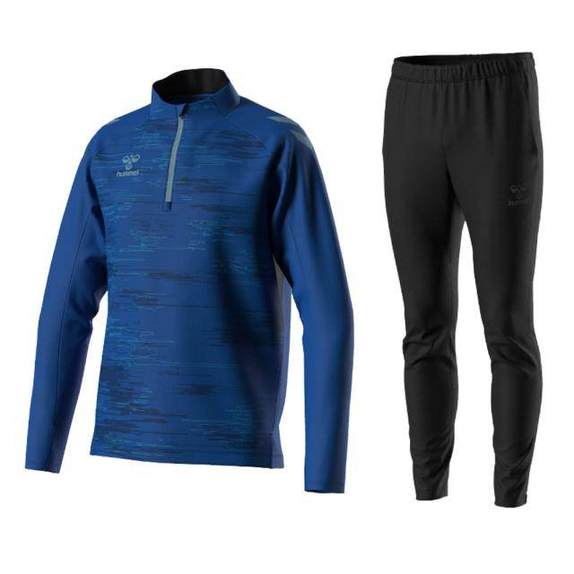 【レッドのみ】hummel（ヒュンメル）PROトレーニングハーフジップトップ テックパンツ 上下セット（HAT4077/HAT8074P）トレーニング メンズ_6