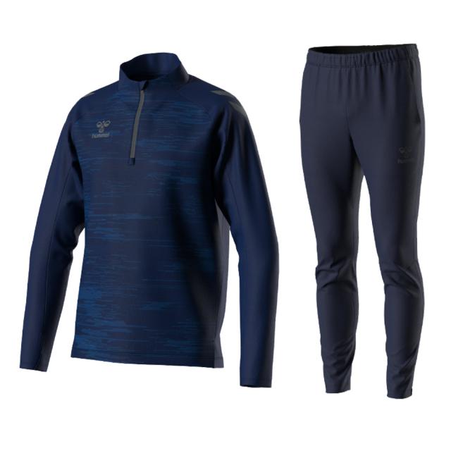 【レッドのみ】hummel（ヒュンメル）PROトレーニングハーフジップトップ テックパンツ 上下セット（HAT4077/HAT8074P）トレーニング メンズ_7