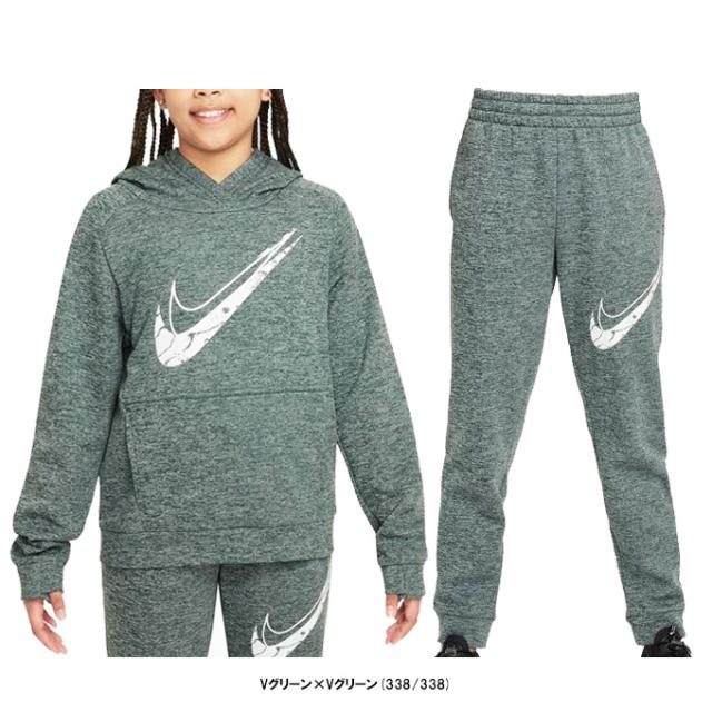 NIKE（ナイキ）Therma-FIT マルチ ハイブリッド プルオーバー L/S フーディ パンツ 上下セット（HF4414/HF4418）ウェア 長袖 キッズ