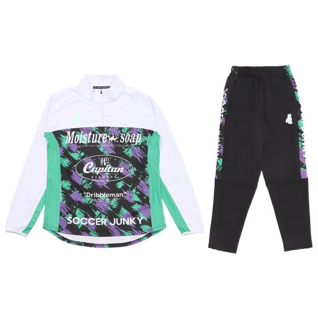 junky（ジャンキー）LALALA+8 ハーフZIPトレーニングトップ パンツ