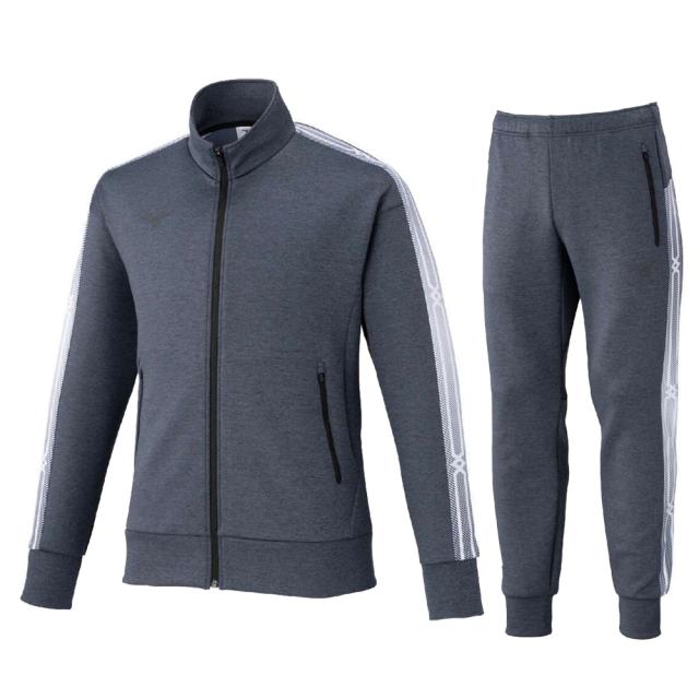 MIZUNO（ミズノ）ストレッチスウェットジャケット パンツ 上下セット（32MCC055/32MDC055）トレーニング ジャージ セットアップ メンズ_16