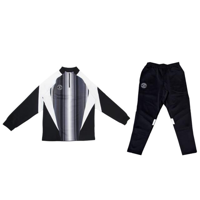 サッカー部 ハーフジップ 上下セット junky（ジャンキー）future STRIPE ハーフZIPトレーニングトップ