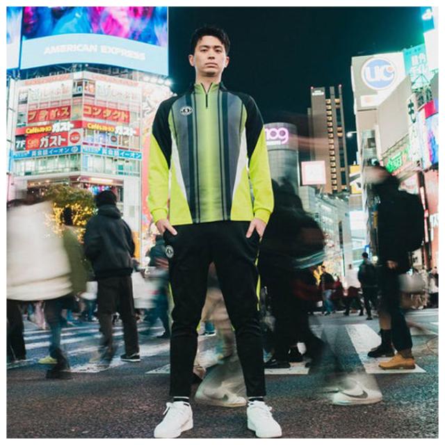 junky（ジャンキー）future STRIPE ハーフZIPトレーニングトップ