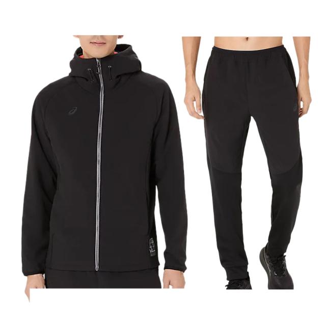ASICS（アシックス）ハイブリッド中わたフリースフーディー パンツ