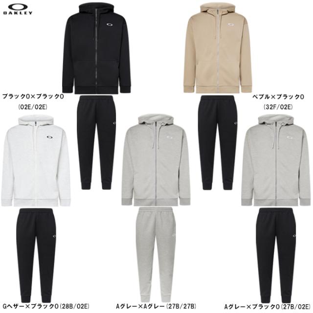 OAKLEY（オークリー）Foundational Fleece ジャケット パンツ 上下セット（FOA408205/FOA408286）パーカー 吸汗速乾 スウェット メンズ