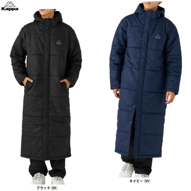 Kappa (カッパ）ベンチコート（245378）スポーツ トレーニング スポーツ観戦 ロングコート ベンチコート 中綿 フードあり メンズ