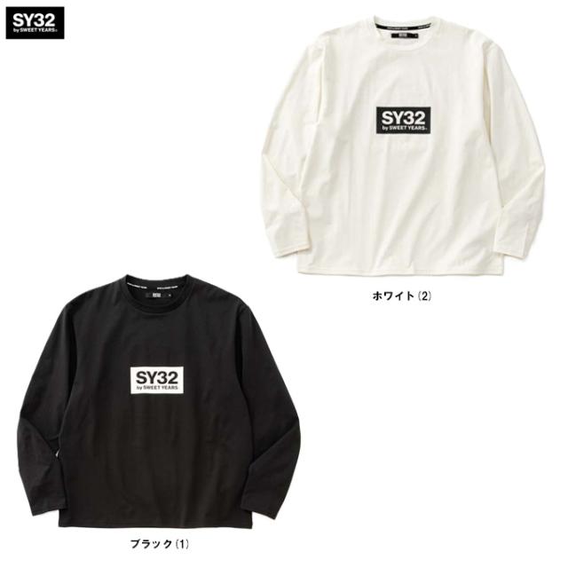 SY32（エスワイサーティトゥ）MINI BOX LOGO L/S TEE（3226SN116）スポーツ サッカー トレーニング 長袖 ウェア 吸水速乾 メンズ