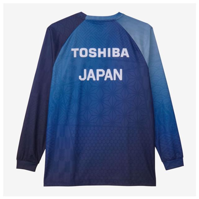 ◆メール便対応商品◆Canterbury（カンタベリー）ジャパン ロングスリーブ プラクティスティー（RLM42604J）ラグビー 長袖 日本代表 桜ロゴ ユニセックス_1