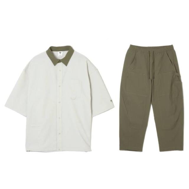 hummel（ヒュンメル）PLAY シアサッカー半袖フルボタンシャツ バレルパンツ 上下セット（HAW4237/HAW3098P）カジュアル ユニセックス_11