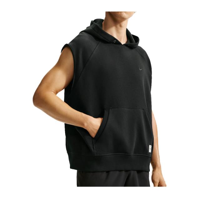 【Mサイズのみ】NIKE（ナイキ）Dri-FIT フリース スリーブレス トレーニング パーカー（IF2796）タンクトップ ノースリーブ フードあり メンズ