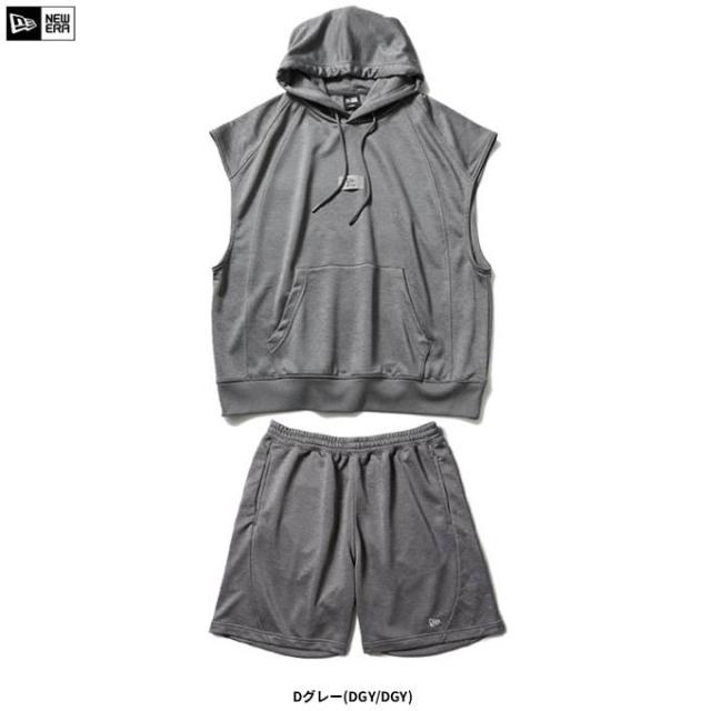 NEW ERA（ニューエラ）フレンチスリーブ オーバーサイズド ドライスウェット フーディー パンツ 上下セット（14744569/14744571）ユニセックス