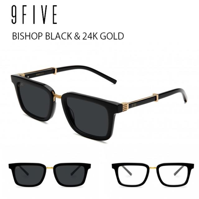 サングラス ナインファイブ 9five BISHOP Black & 24k Gold スケート 