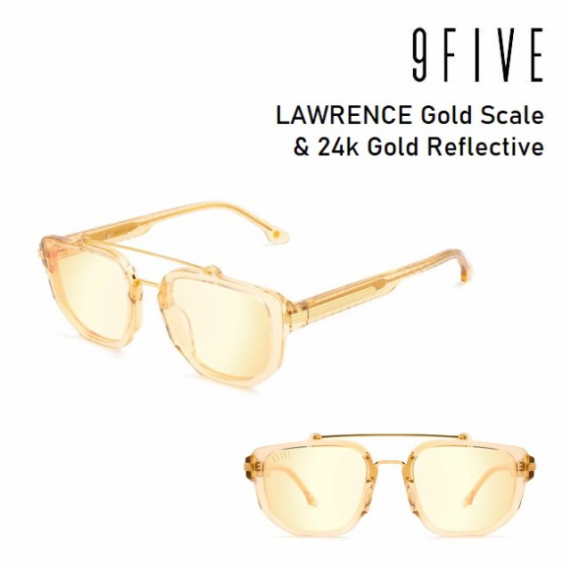 サングラス ナインファイブ 9five LAWRENCE Gold Scale & 24k Gold