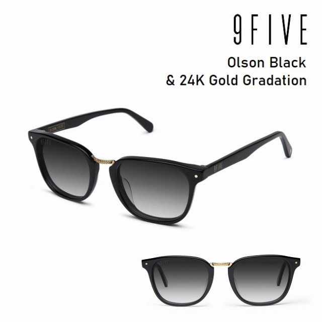 店舗在庫をネットで サングラス 9FIVE OLSON BLACK&24K GOLD