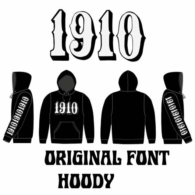 パーカー 1910 ORIGINAL FONT HOODY スノーボード プルオーバー