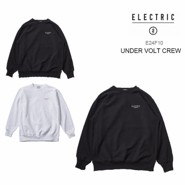 23 ELECTRIC トレーナー UNDER VOLT CREW - BLACK - 国内正規品