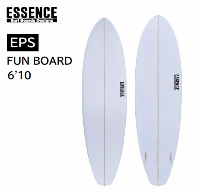 サーフボード ESSENCE SURFBOARD FUN BOARD 6´10 CLEAR EPS ファン