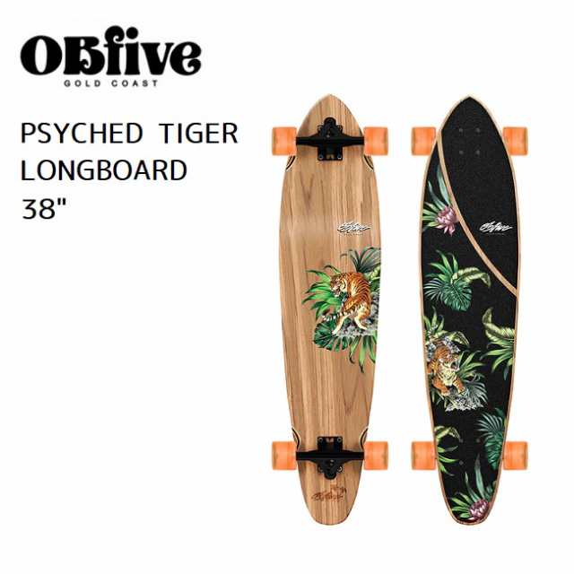 サーフスケート OBFIVE オービーファイブ PSYCHED TIGER LONGBOARD 38 ...