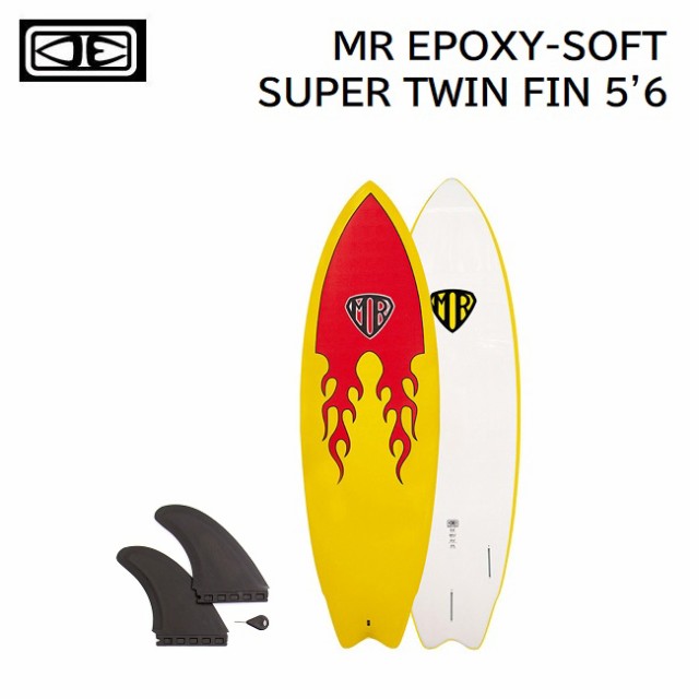 ソフトボード OCEAN&EARTH MR EPOXY-SOFT SUPER TWIN FIN 5'6 37L サーフボード サーフィン