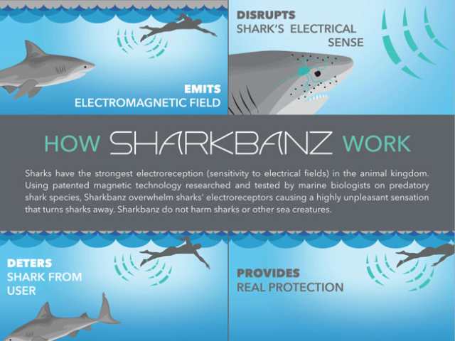 サーフィンシャークバンズ SHARKBANZ 2 サメよけ ダイビング