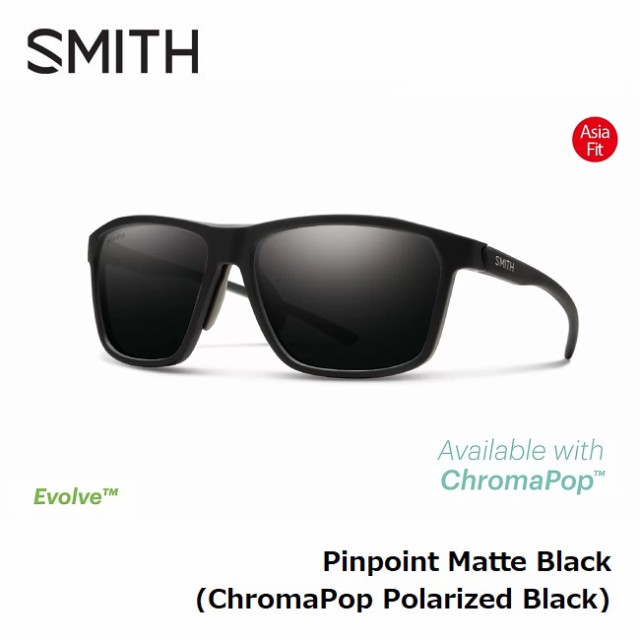 サングラス スミス SMITH Pinpoint Matte Black (ChromaPop Polarized Black) ピンポイント クロマポッ