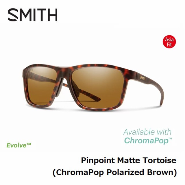 サングラス スミス SMITH Pinpoint Matte Tortoise (ChromaPop