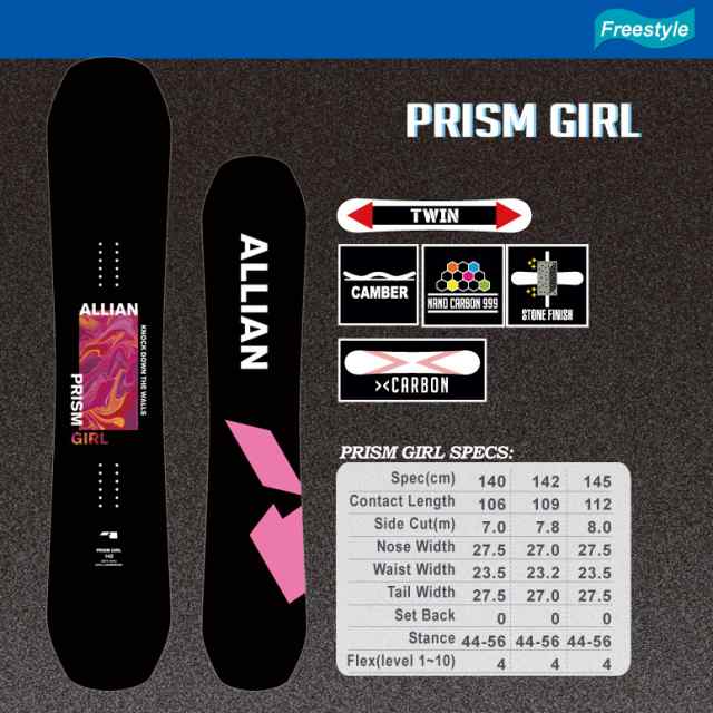 ALLIAN PRISM GIRL 142 アライアン プリズムガール - ボード