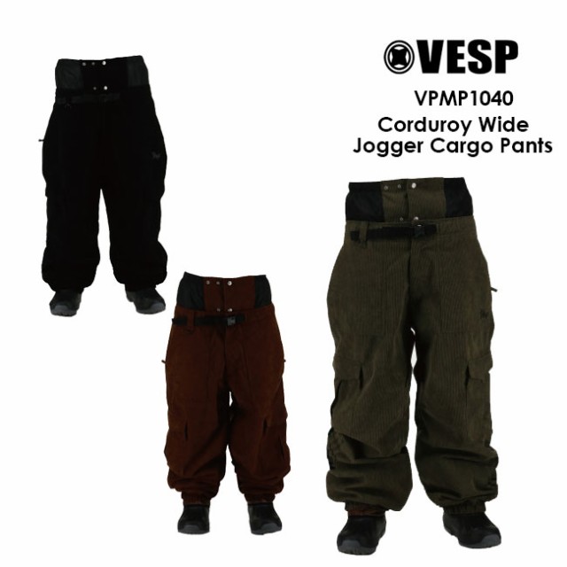 ご予約品 予約 べスプ VESP CORDUROY WIDE JOGGER CARGO PANTS