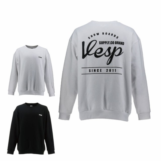 予約 べスプ 防水トレーナー VESP BACK PRINT COTTON CREW VPMS1033 24-25 スノーボードウェア アパレルの通販は