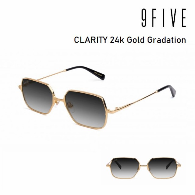 極美品　9FIVE　サングラス　CLARITY　度なし　グラデーション