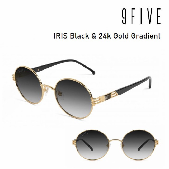 サングラス ナインファイブ 9five IRIS アイリス Black & 24K Gold