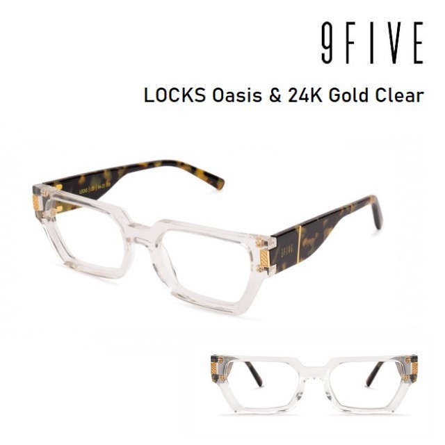 サングラス 9five LOCKS Oasis & 24K Gold Clear ナインファイブ ロックス オアシス HIP  HOP界やNBAからも支持｜au PAY マーケット