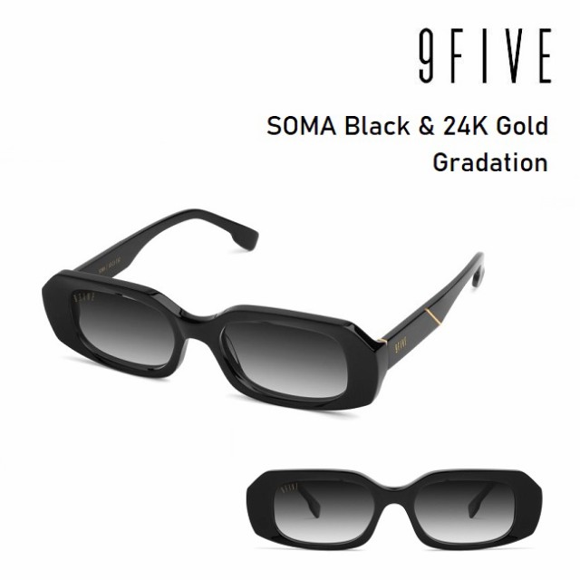 サングラス 9five SOMA Black & 24K Gold Gradation ナインファイブ ソーマ スケート HIP HOP界やNBAからも支持