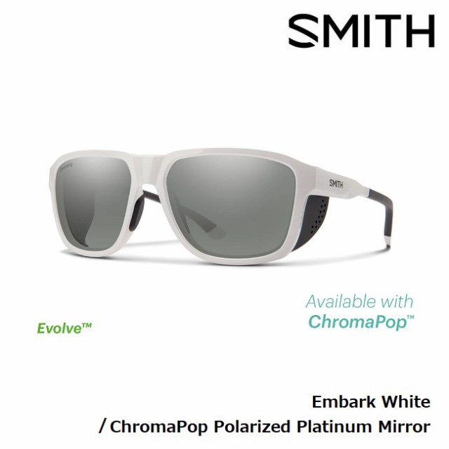 サングラス スミス SMITH Embark White 偏光レンズ スポーツサングラス