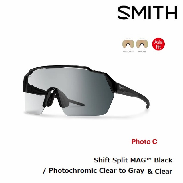 サングラス スミス SMITH Shift Split MAG Black (Photochromic Clear