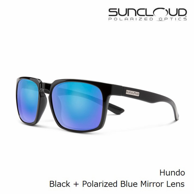 サングラス サンクラウド SUNCLOUD HUNDO BLACK / BLUE MIRROR 偏光レンズ アウトドア ファッション スポーツ