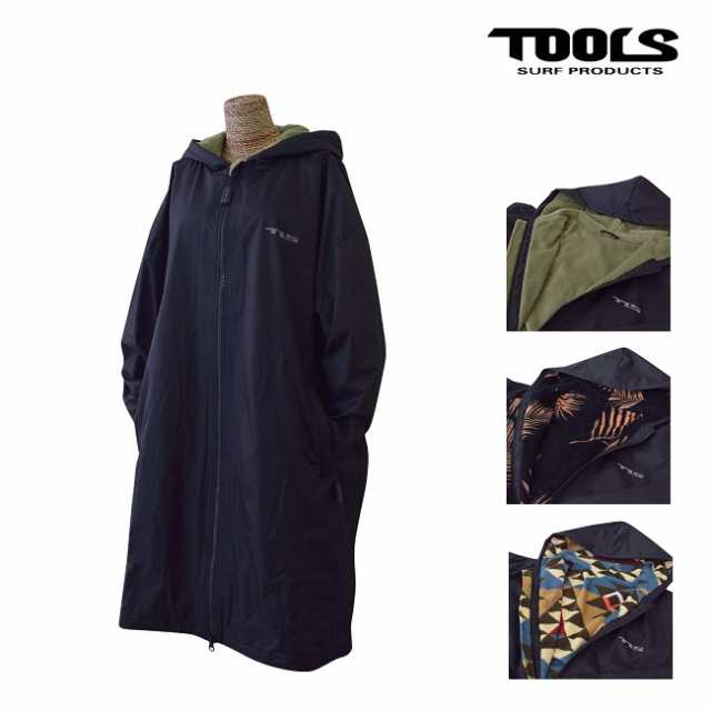 防水 お着替えポンチョ TOOLS TLS WATER PROTECTION MICRO PONCHO ツールス 防水サーフポンチョ 水着やWETの着替えに ポンチョタオル サ