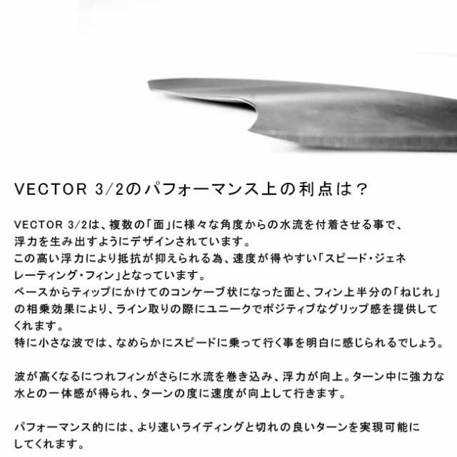 フューチャー フィン FUTURES FIN ALPHA VECTOR 3/2 MEDIUM アルファー ベクター サーフィン 