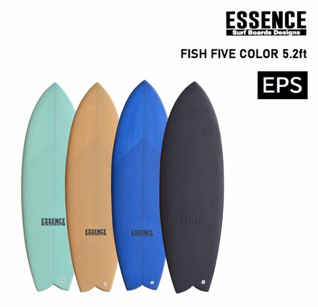 サーフボード ESSENCE SURFBOARD FISH FIVE COLOR 5.2ft EPS ショート