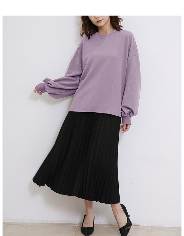 新品タグ付き！！タイムセール！！ボリュームバルーントップス 春色入荷】バルーン袖 ボリューム袖 カットソー ぽわん袖 プル