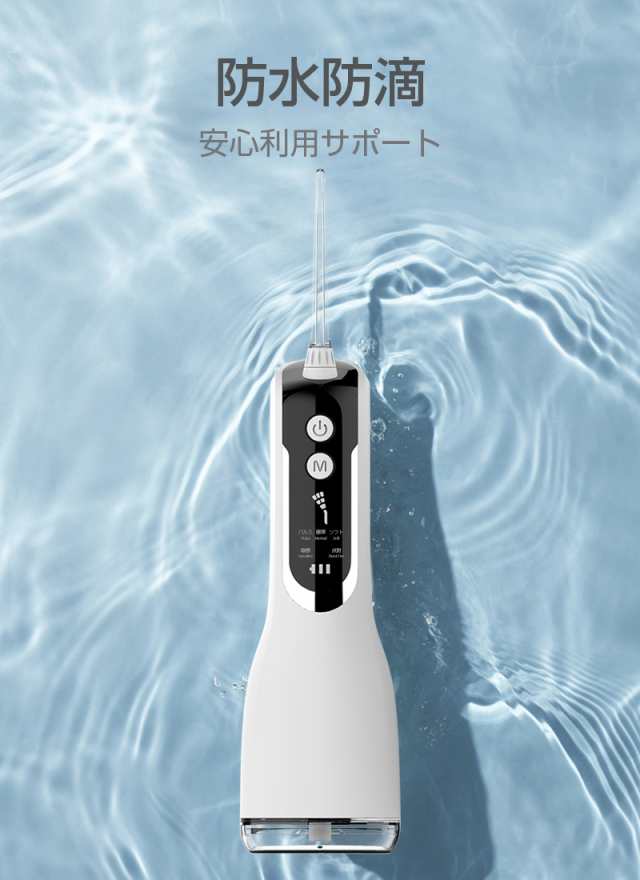 口腔洗浄器 ウォーターピック ジェットウォッシャー 歯ブラシ IPX7防水