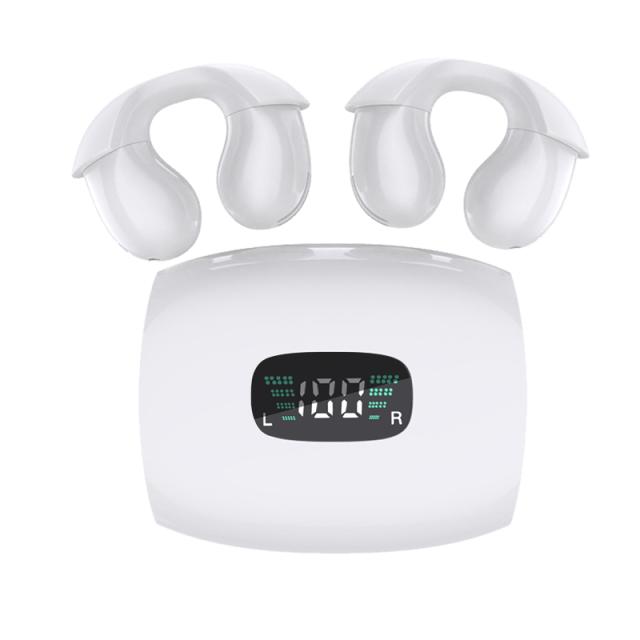 骨伝導イヤホン Bluetooth5.3 完全ワイヤレスイヤホン イヤーカフ型