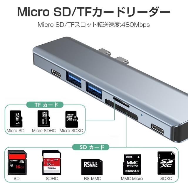 ドッキングステーション 7in1 MacBook Pro/MacBook Air対応