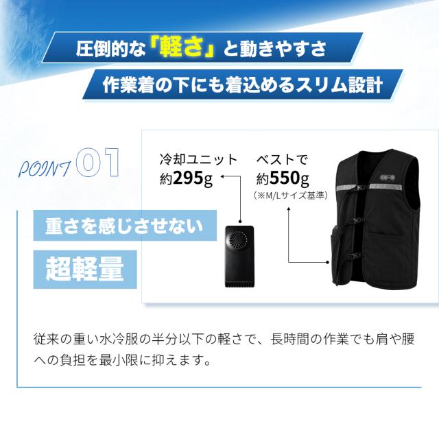 当日出荷・期間限定半額セール】水冷服 冷却ベスト ペルチェ冷却 
