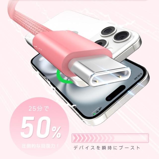 iPhoneケーブル 長さ2m 急速充電 iPad充電器 iPhone14/13/12/11/XS Max