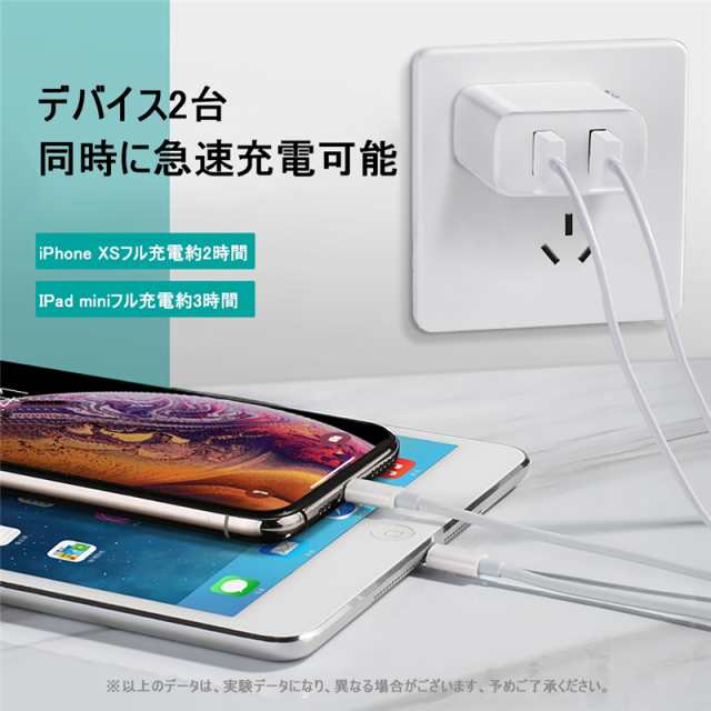 ACアダプター USB充電器 2.4A USB2ポート 高速充電 高品質 PSE認証 アダプター スマホ充電器 ACコンセント チャージャ 急速充電 超高出力