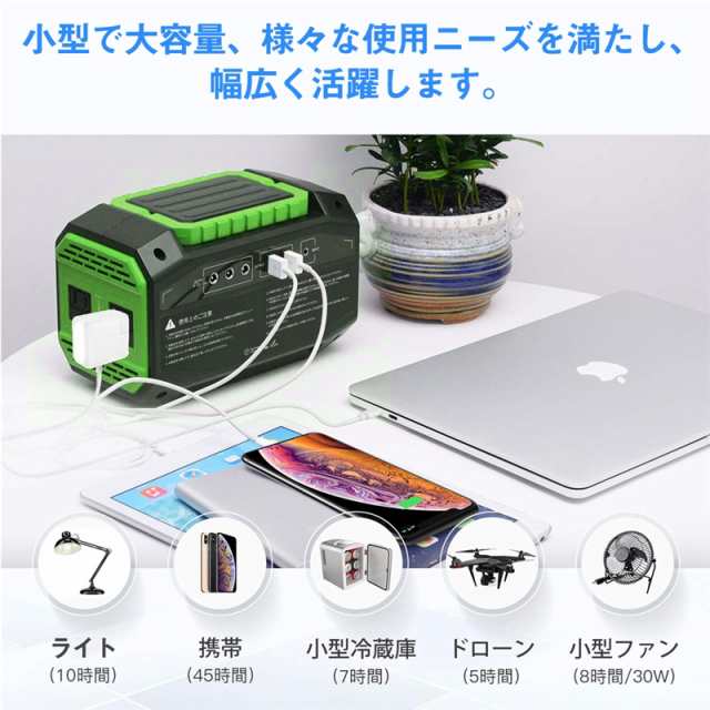 ポータブル電源 大容量45000mAh/167Wh 家庭用蓄電池 修正正弦波 AC/DC