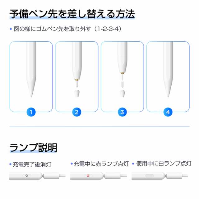 タッチペン デジタルペン 誤接触防止 16時間稼働 マグネット吸着収納 予備ゴムペン先 省エネ Ios適用 耐摩耗 140mahリチウム電池の通販はau Pay マーケット 明誠ショップ