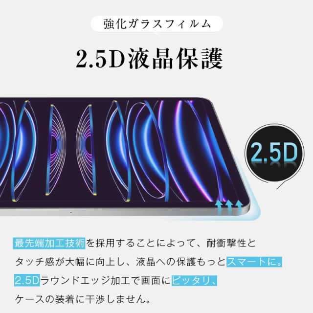 2022iPad air5 / 11インチ iPad Pro 第4世代 第2世代 強化ガラスフィルム ブルーライトカット ディスプレイフィルム  液晶保護 ガラスシーの通販はau PAY マーケット - 明誠ショップ